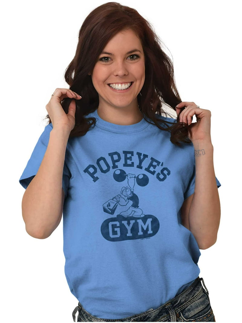 Popeye Body Builder Gym Workout Cool Unisex Plus Size Graphic Tee