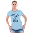 thumbnail image 1 of Popeye Body Builder Gym Workout Cool Women's T Shirt Ladies Tee Brisco Brands 2X, 1 of 6