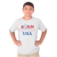 thumbnail image 1 of Popeye Born in the USA Proud American Crewneck T Shirts Boy Girl Teen Brisco Brands S, 1 of 5
