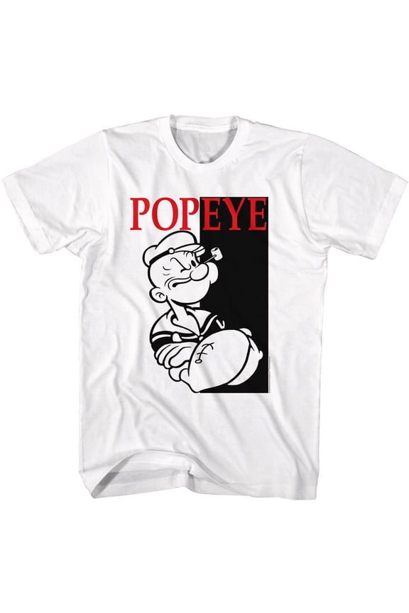 Popeye Box White Adult T-Shirt M