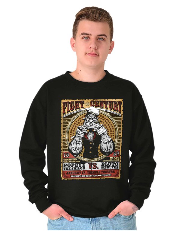 Boxing Fight of the Century Sweatshirt for Men or Women Brisco Brands S