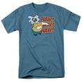 thumbnail image 1 of Popeye Brutus Bemused Adult 18/1 T-Shirt Slate, 1 of 1