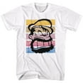 thumbnail image 1 of Popeye Brutus Color Stripes White Adult T-Shirt 5Xl, 1 of 2