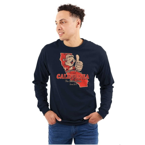 Popeye California Local State Pride Long Sleeve TShirt Men Women Brisco Brands S