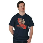 Popeye California Local State Pride Mens Graphic T Shirt Tees Brisco Brands 4X