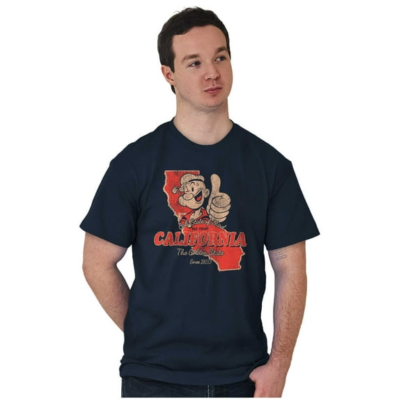 Popeye California Local State Pride Men's Graphic T Shirt Tees Brisco Brands S
