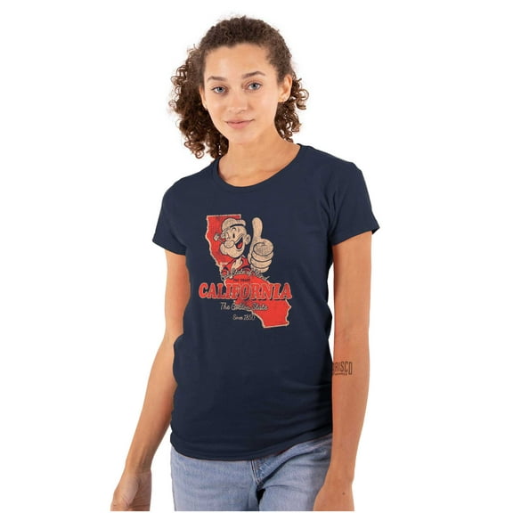 Popeye California Local State Pride Women's T Shirt Ladies Tee Brisco Brands S