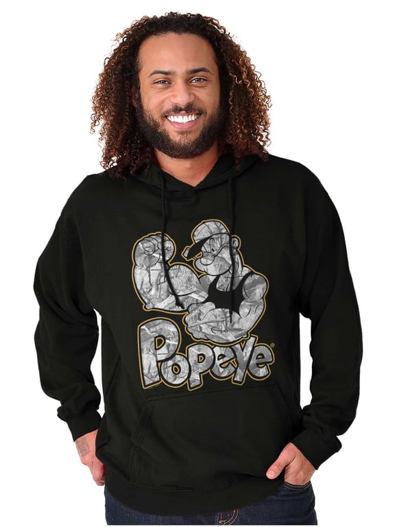 Camo Camouflage Muscle Flex Hoodie Sweatshirt Women Men Brisco Brands L