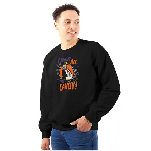 Popeye Cartoon Funny Wimpy Halloween Sweatshirt for Men or Women Brisco Brands M