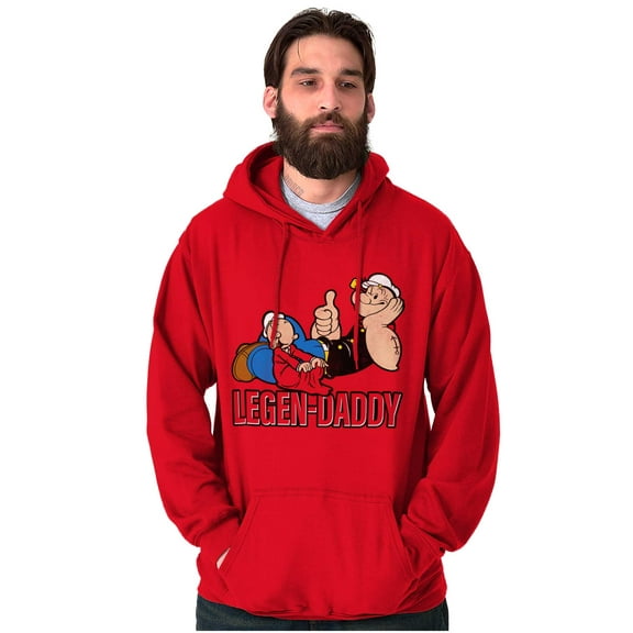 Popeye Cartoon Legendary Daddy Hoodie Hooded Sweatshirt Men Brisco Brands M