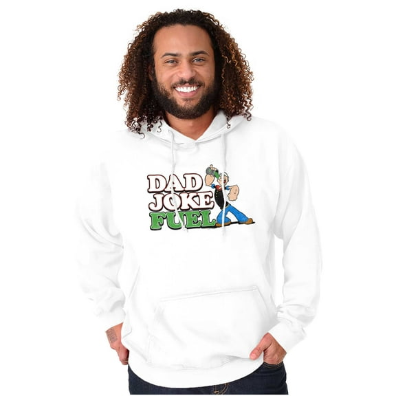 Popeye Cartoon Spinach Dad Joke Fuel Hoodie Hooded Sweatshirt Men Brisco Brands S