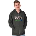 thumbnail image 1 of Popeye Cartoon Spinach Dad Joke Fuel Zip Hoodie Sweatshirt Men Brisco Brands S, 1 of 6