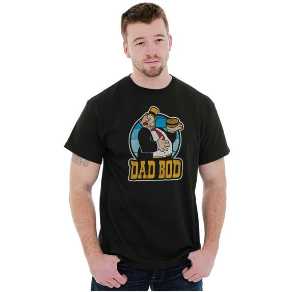 Popeye Character Wimpy Dad Bod Funny Men's Graphic T Shirt Tees Brisco Brands S