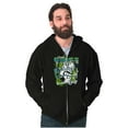 thumbnail image 1 of Popeye Characters Kanji Comic Panel Men Big & Tall Zip Hoodie Brisco Brands 3X, 1 of 5