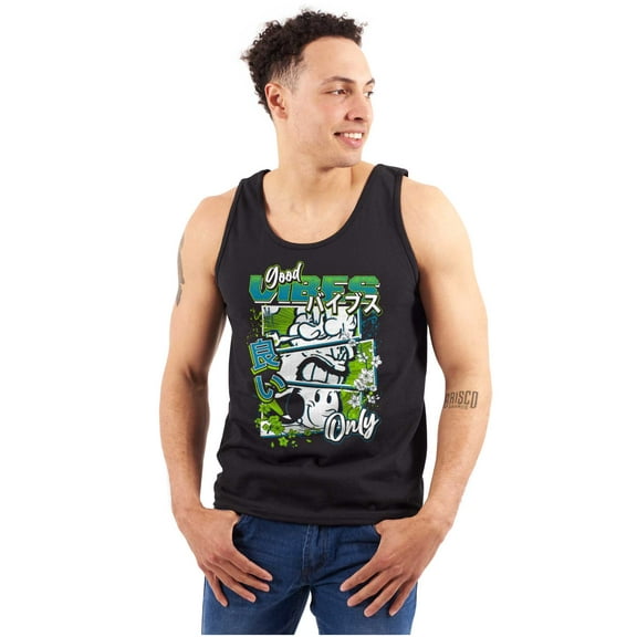 Popeye Characters Kanji Comic Panel Tank Top Sleeveless Tee Men Brisco Brands S