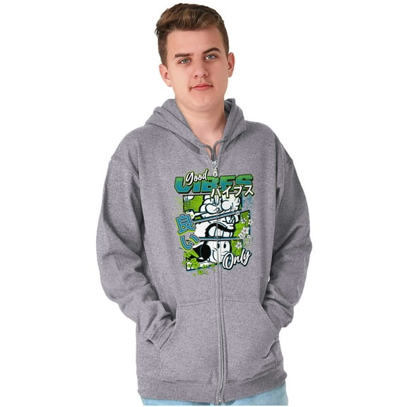 Popeye Characters Kanji Comic Panel Zip Hoodie Sweatshirt Men Brisco Brands S