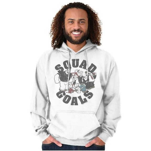 Popeye Characters Squad Goals Retro Hoodie Sweatshirt Women Men Brisco Brands X