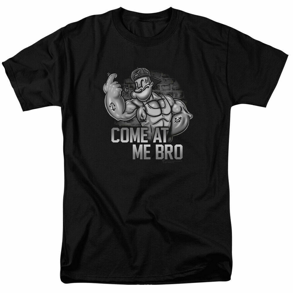 Popeye Come At Me Bro T Shirt Licensed Comic Cartoon Tee Black ...