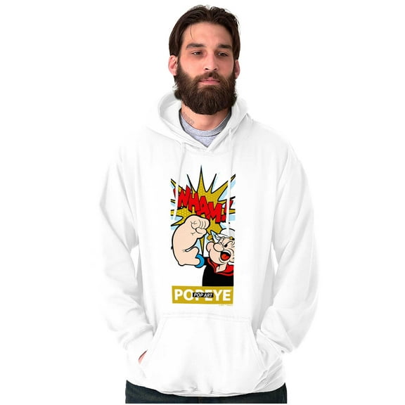 Popeye Comic Book Punch Wham Cartoon Hoodie Sweatshirt Women Men Brisco Brands S