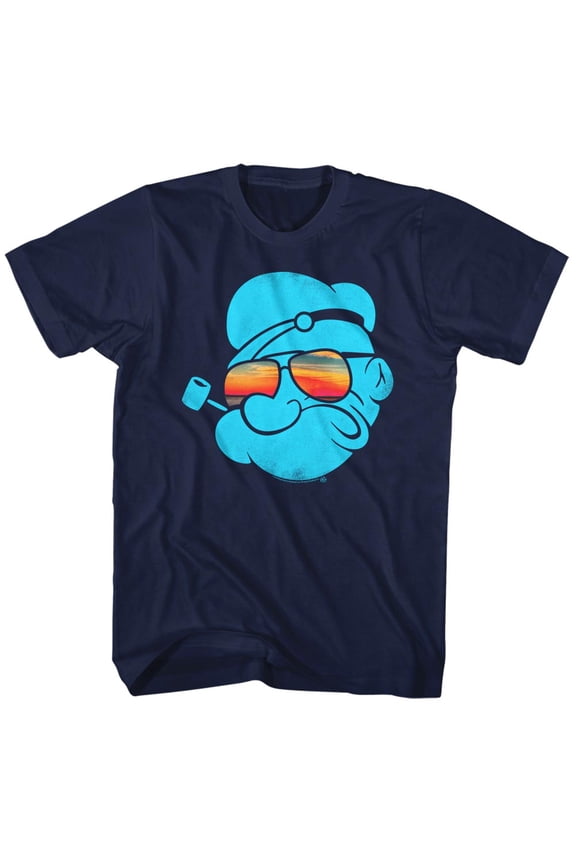 Popeye Comics Aviators Adult Short Sleeve T Shirt