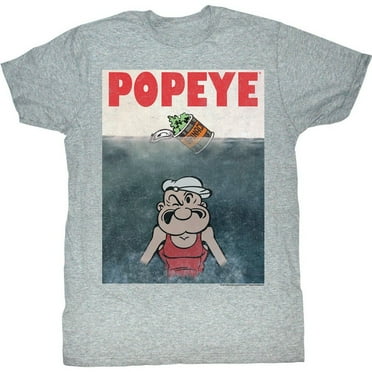 Popeye Comics Beware Of Popeye Adult Short Sleeve T Shirt