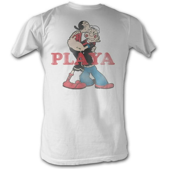 Popeye Comics Playa Adult Short Sleeve T Shirt