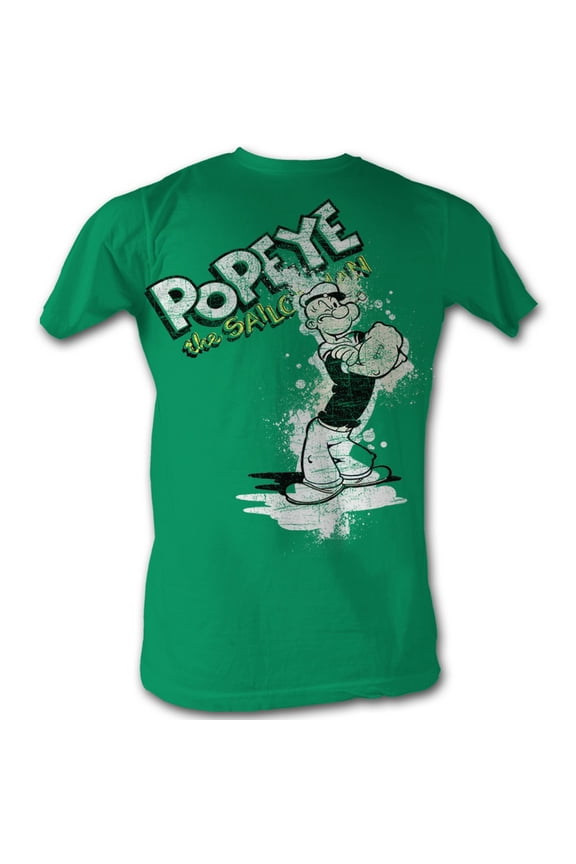 Popeye Comics Popeye Splat Adult Short Sleeve T Shirt