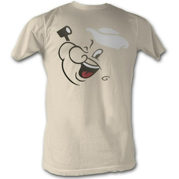 Popeye Comics Popface Adult Short Sleeve T Shirt