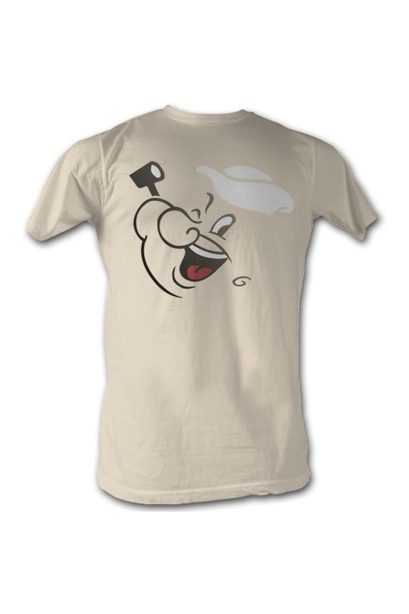 Popeye Comics Popface Adult Short Sleeve T Shirt