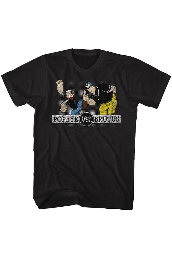 Popeye Vs2 Black Adult T-Shirt 2Xlt