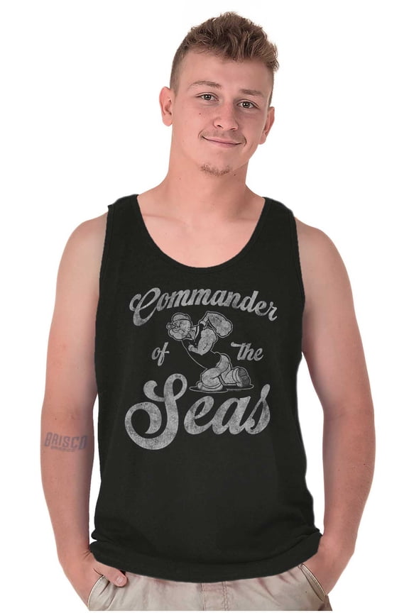 Commander of the Seas Cartoon Tank Top T Shirts Men Women Brisco Brands 2X