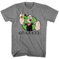 thumbnail image 1 of Popeye Go Green Graphite Heather Adult T-Shirt, 1 of 2