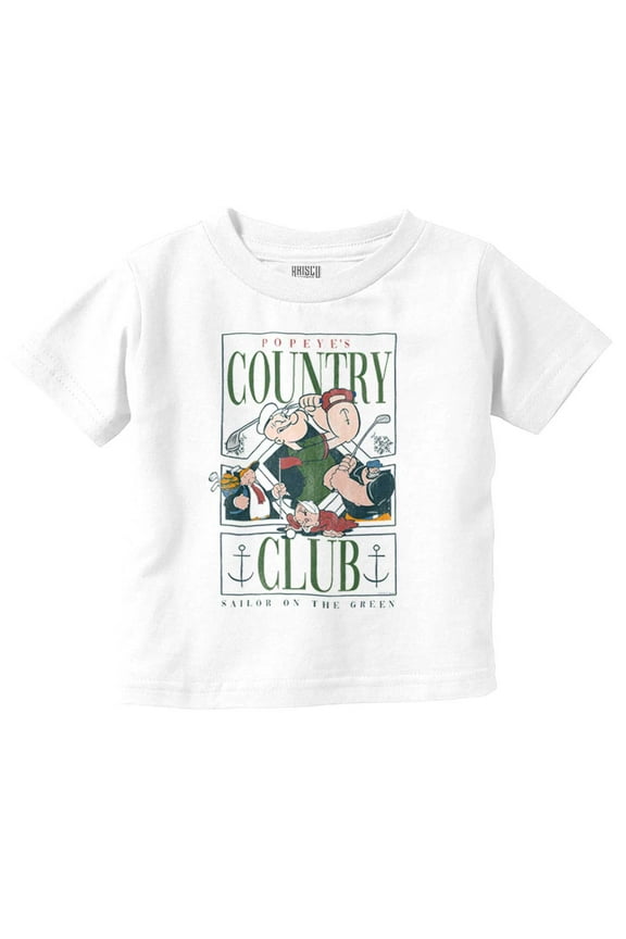 Golf Country Club Cartoon Toddler Boy Girl T Shirt Infant Toddler Brisco Brands 18M