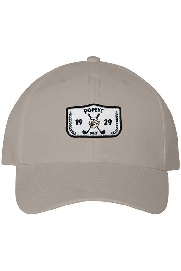 Golf Nylon Slouch Adjustable Strapback Dad Hat Gray