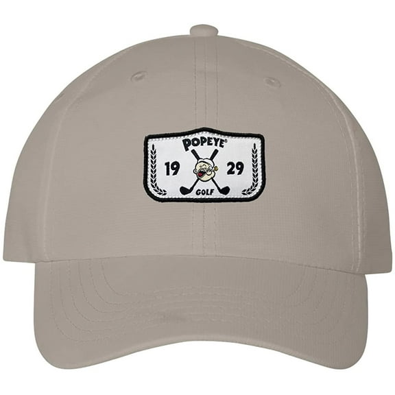 Popeye Golf Nylon Slouch Adjustable Strapback Dad Hat Gray