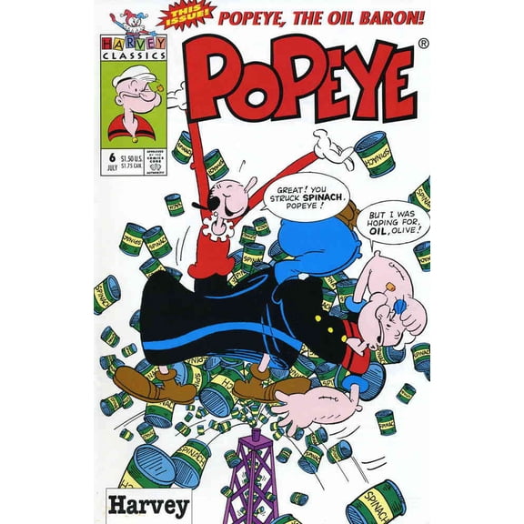 Popeye (Harvey) #6 VF ; Harvey Comic Book