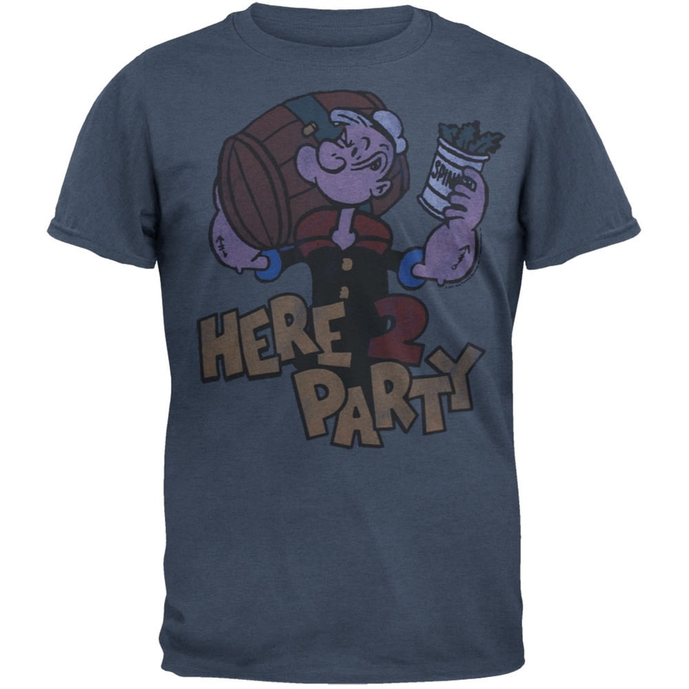 Popeye - Here 2 Party Soft T-Shirt - Walmart.com