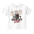 thumbnail image 1 of Popeye I Don't Even Lift Bro Funny Toddler Boy Girl T Shirt Infant Toddler Brisco Brands 18M, 1 of 6