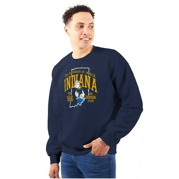 Popeye Indiana IN Local State Pride Sweatshirt for Men or Women Brisco Brands S