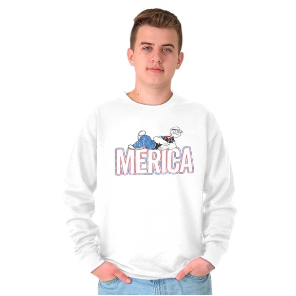Popeye Ironic America Nickname Funny Unisex Plus Size Sweatshirt Brisco Brands 3X
