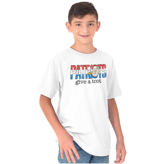 Popeye Ironic American Patriots Cool Crewneck T Shirts Boy Girl Teen Brisco Brands L