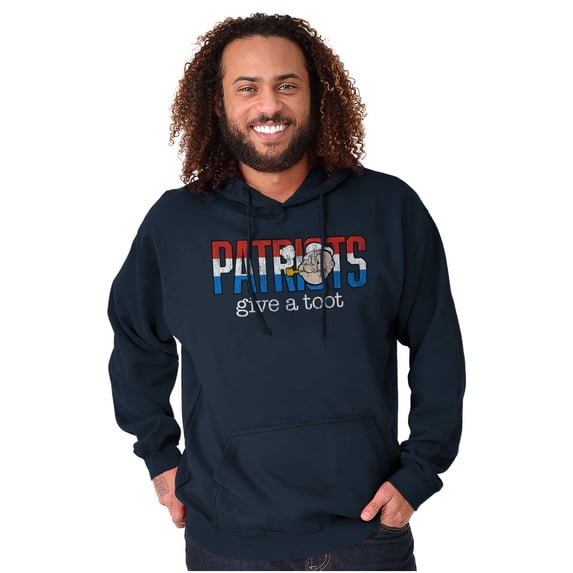 Popeye Ironic American Patriots Cool Unisex Plus Size Hoodie Brisco Brands 3X
