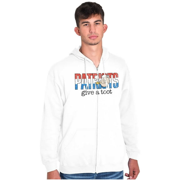 Popeye Ironic American Patriots Cool Unisex Plus Size Zip Hoodie Brisco Brands 4X