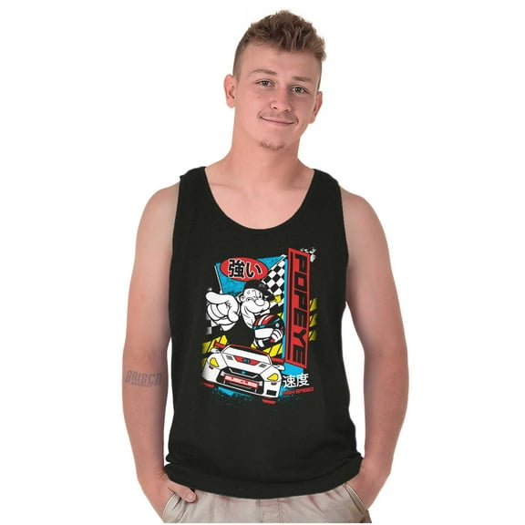 Popeye Kanji High Speed Racecar Tank Top T Shirts Men Women Brisco Brands 2X