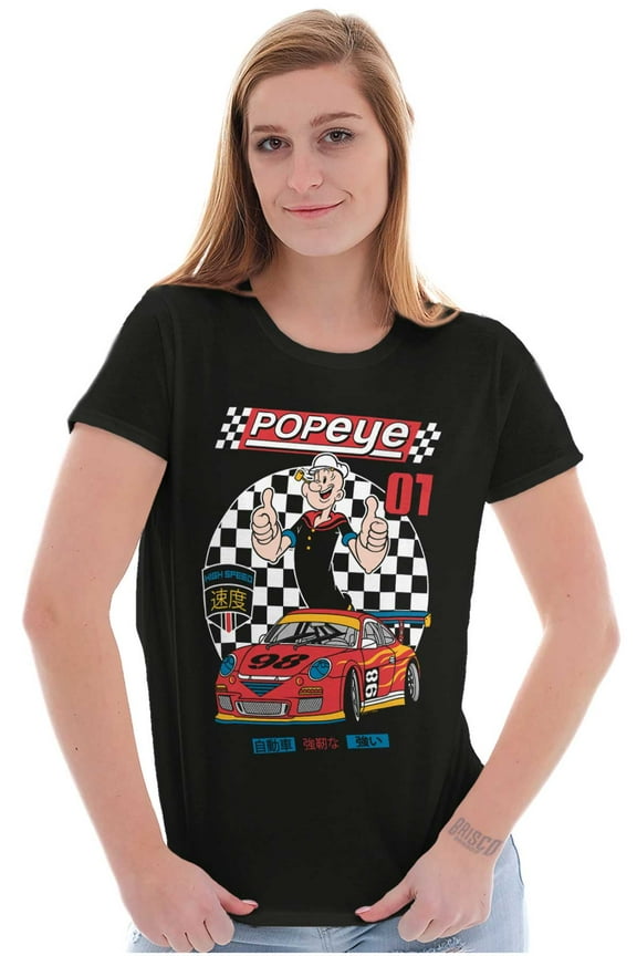 Kanji No. 1 Racecar Driver Women's T Shirt Ladies Tee Brisco Brands S