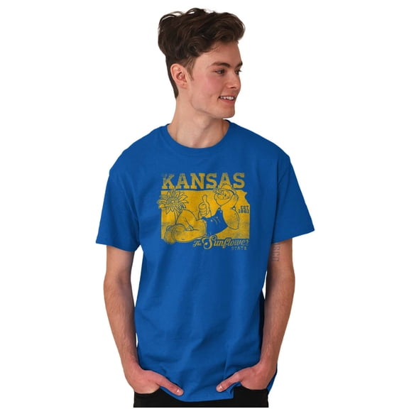 Popeye Kansas KS Local State Pride Men's Graphic T Shirt Tees Brisco Brands 3X