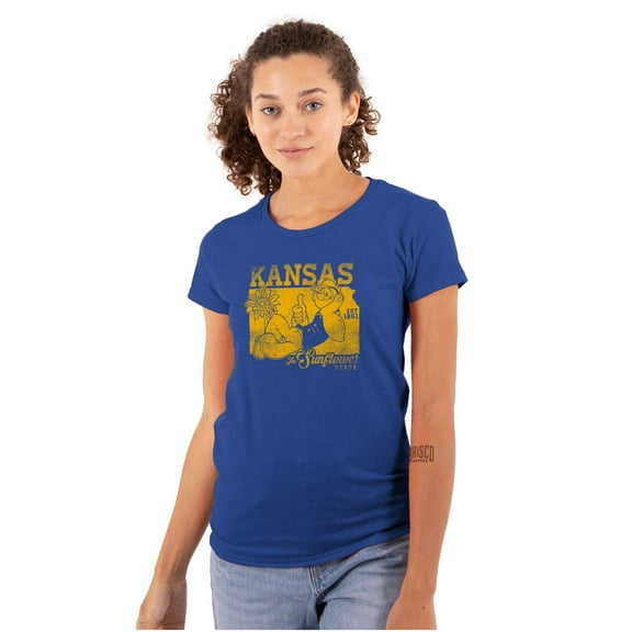 Popeye Kansas KS Local State Pride Women's T Shirt Ladies Tee Brisco Brands M