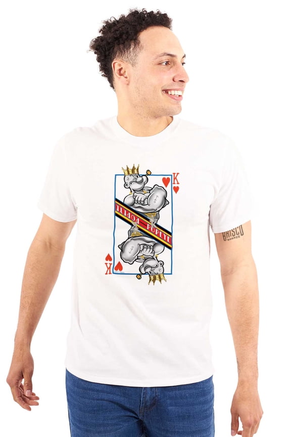 King of Hearts Playing Card Unisex Plus Size Graphic Tee Brisco Brands 4X