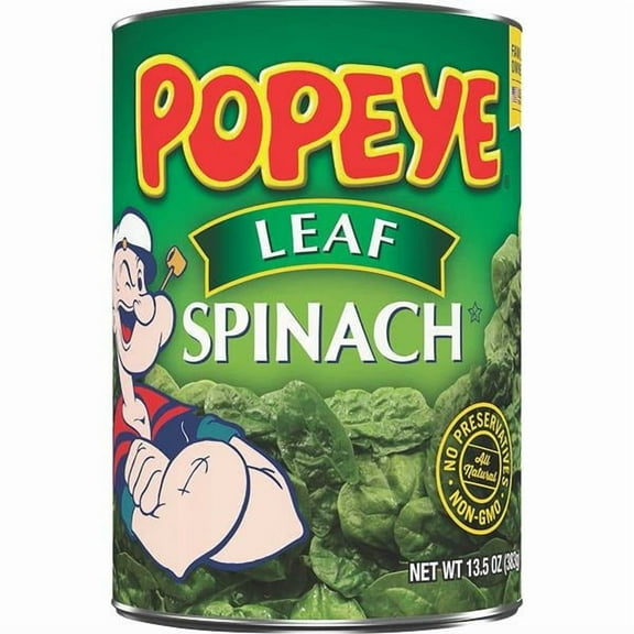 Popeye Leaf Spinach 13.5 oz (Pack of 6)