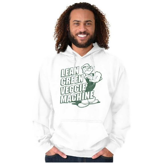 Popeye Lean Green Veggie Machine Hoodie Sweatshirt Women Men Brisco Brands S